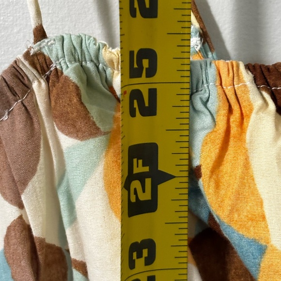 Abercombie & Fitch mini dress abstract adjustable spaghetti strap pockets size S - Picture 9 of 9